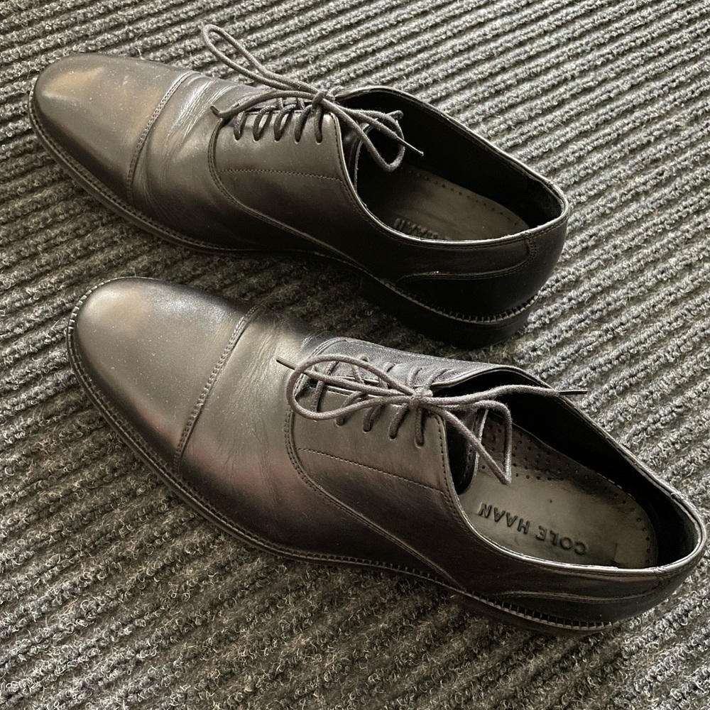 Mens Cole Haan Black Dress Shoes Size 9